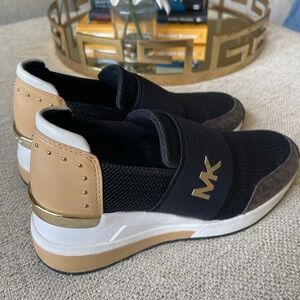 Michael Kors MK Felix Trainer Sneaker Wedge Slip On